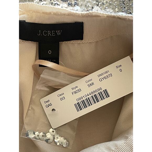 NWT J Crew Sequin Pencil Silver‎ Skirt - Picture 12 of 12